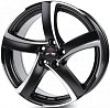 Alutec Shark 7x17 4x98 ET35 dia 58,6 racing black front polished