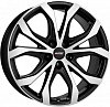 Alutec W10X 8.5x19 5x120 ET45 dia 65.1 racing black front polished