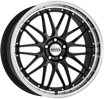 Dotz Revvo dark 8x18 5x108 ET45 dia 70,1 black polished lip Dotz Revvo dark 8x18 5x108 ET45 dia 70,1 black polished lip