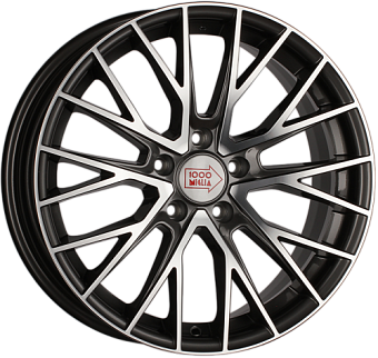 1000 Miglia MM1009 8x17 5x114,3 ET40 dia 67,1 dark anthracite polished