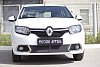 Защитная сетка решетки переднего бампера для Renault Sandero II (2014-2018 ) дорестайлинг