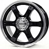 Dotz Crunch 8x17 5x114.3 ET35 dia 71.6 black polished lip