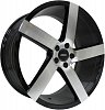 Vissol V-080L 8,5x19 5x120 ET30 dia 74,1 black with machined face
