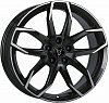 Rial Lucca 7,5x17 5x108 ET45 dia 70,1 diamond black front polished