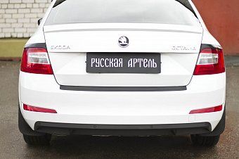 Накладки на задние фонари (реснички) для Skoda Octavia A7 (2014-2017 ) III дорестайлинг