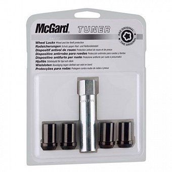 Комплект секреток McGard 25357 SU гайка M12x1,5 конус 60° черный (без защитного кольца)