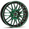 Borbet CW4/5 8x17 5x112 ET48 dia 72,6 black green glossy ГЕРМАНИЯ