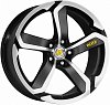 Dotz Hanzo 7.5x17 5x108 ET48 dia 70.1 black polished