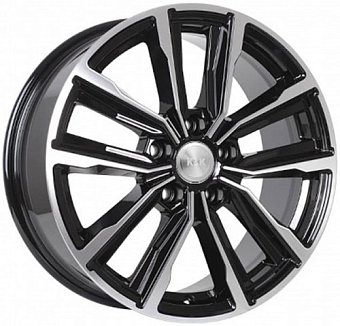 K&K Лацио 7,5x17 5x108 ET45 dia 67,1 алмаз черный Россия