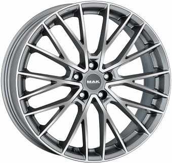 MAK Speciale 8,5x20 5x114,3 ET30 dia 76 graphite mirror face