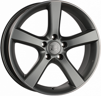 1000 Miglia MM1001 8x18 5x108 ET40 dia 67,1 matt anthracite polished lip