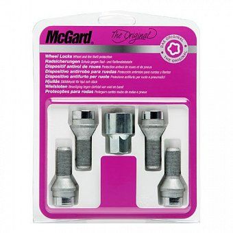 Комплект секреток McGard 27215 SU болт M12x1,25 конус 60° хром (без защитного кольца)