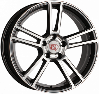 1000 Miglia MM1002 8x18 5x112 ET45 dia 66,6 dark anthracite polished