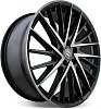 satin black w machined face and tinted clear