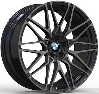 Кованные диски Style 818-1 BMW 9,5x21 5x112 ET37 dia 66,56 черный+тонированный лак