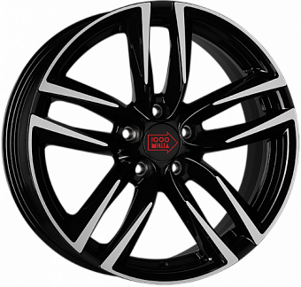 1000 Miglia MM1011 8x18 5x112 ET40 dia 66,6 gloss black polished