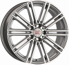 1000 Miglia MM1005 8x18 5x112 ET45 dia 66,6 matt silver polished