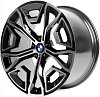 CMST SL918М 10x21 5x112 ET30 dia 66.6 черный + полированные спицы