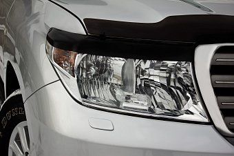 Накладки на передние фары (реснички) компл.-2 шт. для Toyota LC 200 (2007-2011)