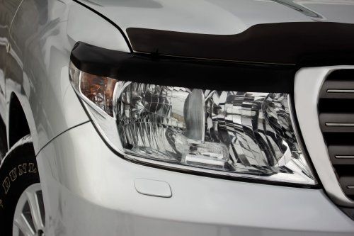 Накладки на передние фары (реснички) компл.-2 шт. для Toyota LC 200 (2007-2011) - 1