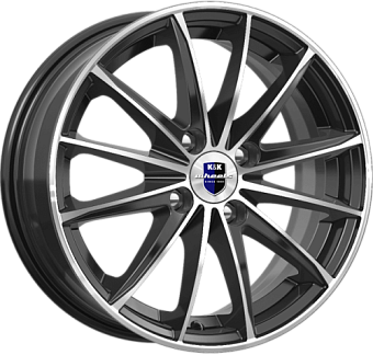 K&K Пойнт Бланк 6x15 4x100 ET48 dia 54,1 алмаз черный Россия