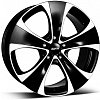 Alutec Dynamite 8x17 5x110 ET38 dia 65,1 diamond black front polished