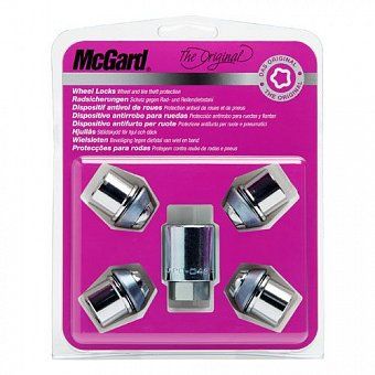 Комплект секреток McGard 24212 SU гайка M12x1,5 плавающий конус 60° хром (без защитного кольца)