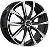 Кованные диски Wolf Audi A3 7x17 5x112 ET43 dia 57,1 черный+полировка