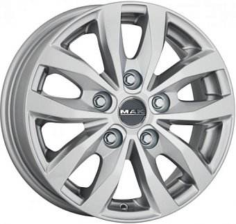 MAK Load 5 3 7x17 5x160 ET55 dia 65,1 silver