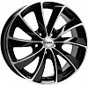 Rial Lugano 7,5x17 5x100 ET36 dia 63,3 diamond black front polished