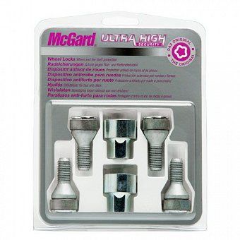 Комплект секреток McGard 37000 SL болт M14x1,5 конус 60° хром (с защитным кольцом)