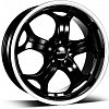 Alutec Boost 9x20 5x114,3 ET35 dia 76,1 diamond black with stainless steel lip