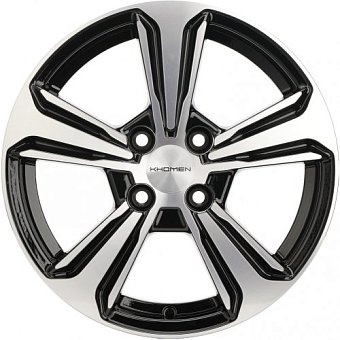Khomen Wheels KHW1502 (Solano) 6x15 4x100 ET45 dia 54,1 black-FP Россия