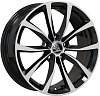 Кованные диски Wolf VW Jetta 7x17 5x112 ET43 dia 57,1 черный+полировка