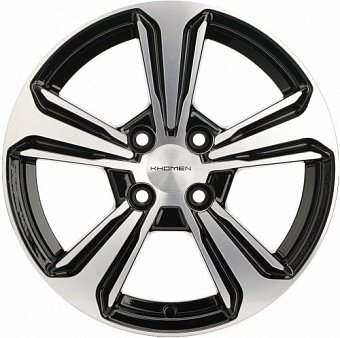Khomen Wheels KHW1502 (Solaris I) 6x15 4x100 ET48 dia 54,1 black-FP Россия