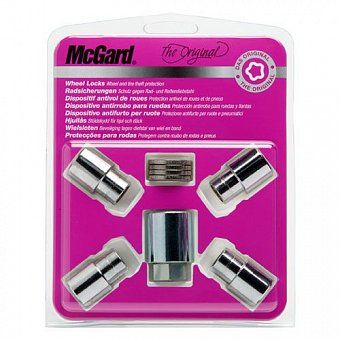 Комплект секреток McGard 21156 SU гайка M12x1,5 плоская хром (без защитного кольца)