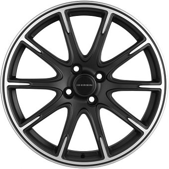 Khomen Wheels KHW1707 (XRay) 6,5x17 4x100 ET41 dia 60,1 black-FP matt