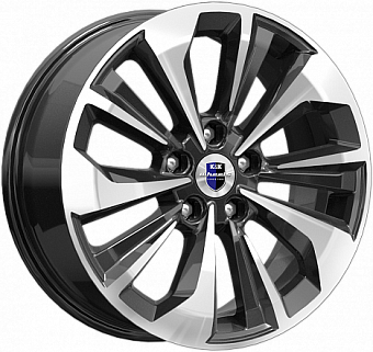 K&K Авиор 7x17 5x114,3 ET45 dia 67,1 алмаз черный Россия