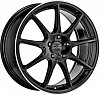 OZ Racing Veloce GT 7.5x17 5x114.3 ET45 dia 75 gloss black diamond lip silver lettering