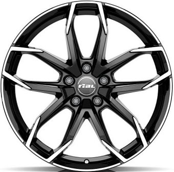 Rial Lucca 6,5x16 4x100 ET46 dia 54,1 diamond black front polished