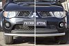 Защитная сетка решетки переднего бампера для Mitsubishi L200 (2007-2010)