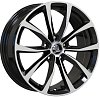 Кованные диски Wolf Audi A3 7x17 5x112 ET43 dia 57,1 черный+полировка