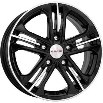 K&K Trinity 6x15 5x100 ET43 dia 57,1 алмаз черный Россия