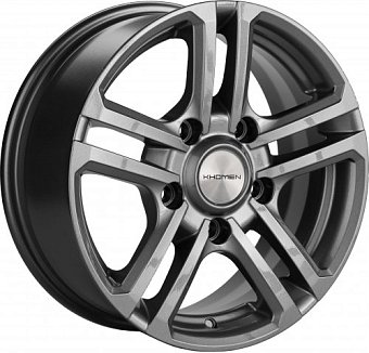 Khomen Wheels KHW1602 (Niva 4x4 Bronto) 6,5x16 5x139,7 ET35 dia 98,5 gray Россия