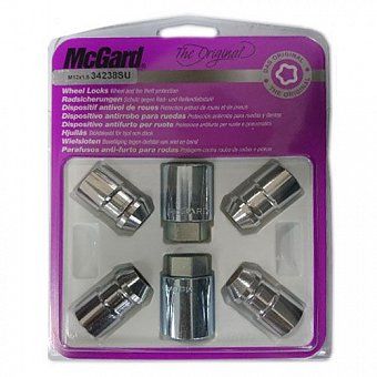 Комплект секреток McGard 34238 SU гайка M12x1,5 конус 60° хром (без защитного кольца)