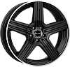 MAK Lewis 9x18 5x112 ET42 dia 66,6 gloss black mirror ring