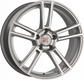 1000 Miglia MM1002 8x18 5x120 ET35 dia 72,6 matt silver polished