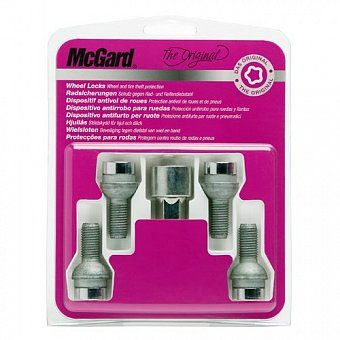 Комплект секреток McGard 28023 SU болт M12x1,5 полусфера R12 хром (без защитного кольца)