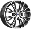K&K Меандр 6x16 4x100 ET45 dia 67,1 алмаз черный Россия