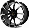CMST SL515 9.5x21 5x130 ET28 dia 71.5 черный + полированные спицы